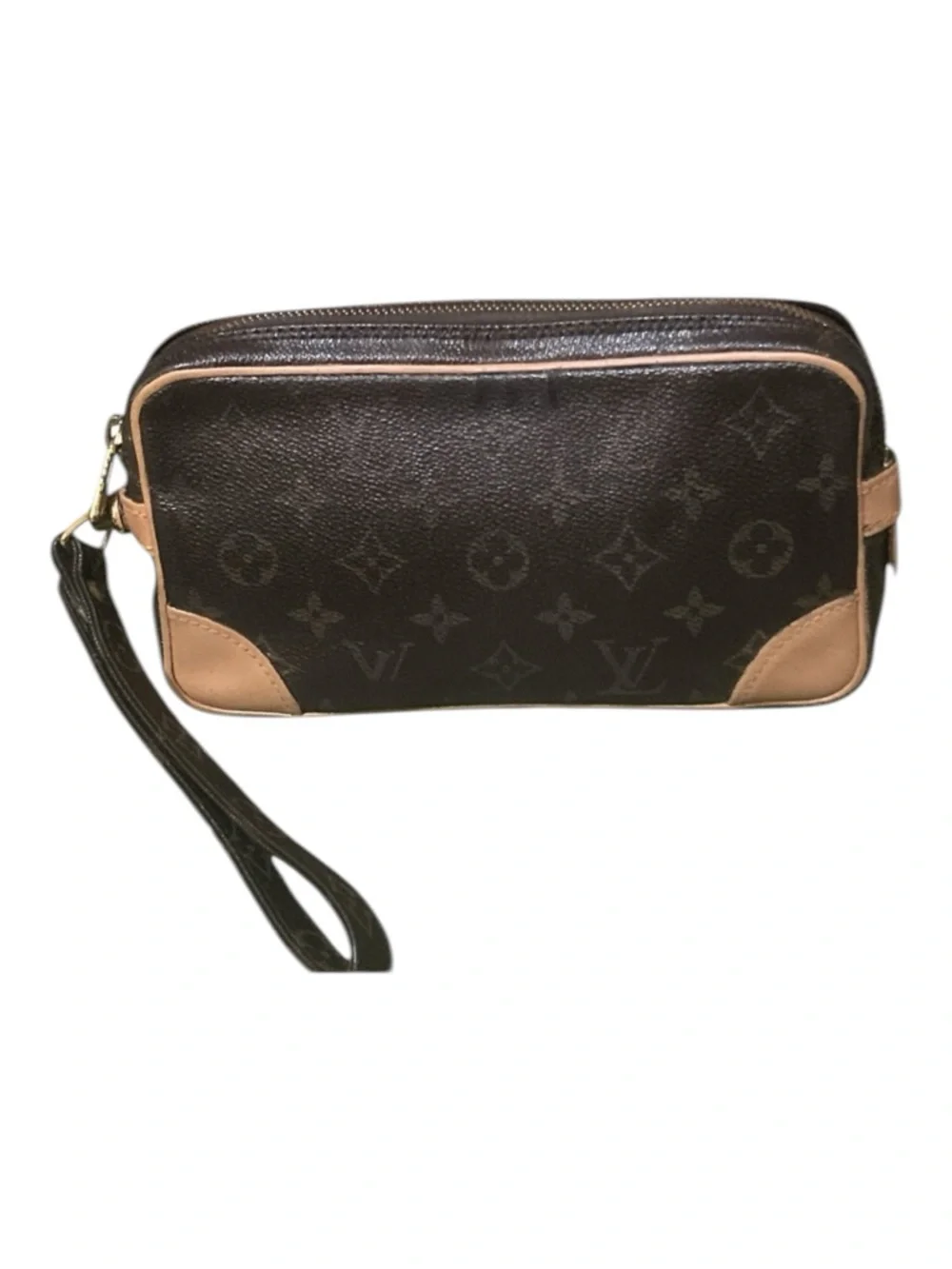 Louis Vuitton Pochette Marly Bandoulier LV Monogram Canvas Wristlet Clutch 1991
